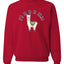 Fa la la la llama Xmas Ilama Merry Christmas Unisex Crewneck Graphic Sweatshirt