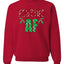 Festive AF Merry Christmas Unisex Crewneck Graphic Sweatshirt