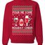 Pour Me Some Holiday Cheer Ugly Christmas Sweater Unisex Crewneck Sweatshirt