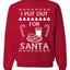 I Put Out For Santa Cookies And Milk White Ugly Christmas Sweater Unisex Crewneck Sweatshirt