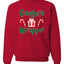 Gangsta Wrapper Merry Christmas Unisex Crewneck Graphic Sweatshirt