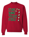 Candy Cane Not Going to Lick Itself Merry Christmas Unisex Crewneck Graphic Sweatshirt