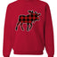 Plaid Buck  Unisex Crewneck Sweatshirt