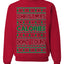 Christmas Calories Don't Count Funny Family Holidays Ugly Christmas Sweater Crewneck Sweatshirt