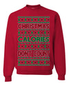 Christmas Calories Don't Count Funny Family Holidays Ugly Christmas Sweater Crewneck Sweatshirt
