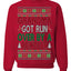 Grandma Got Ran Over by a Reindeer Classic Xmas Song Ugly Christmas Sweater Crewneck Sweatshirt