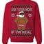 Ask Your Mom If I'm Real Funny Black Santa Claus Censored Ugly Christmas Sweater Crewneck Sweatshirt
