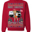 Donald Trump Merry Christmas Shitter's Full Cousin Eddie Ugly Christmas Sweater Crewneck Sweatshirt