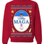 Ultra MAGA Superior Agenda Trump 2024 Funny Beer Logo Ugly Christmas Sweater Crewneck Sweatshirt
