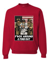 F Around & Find Out Venezuelan Dictator Maduro Captured Sweater, Unisex Crewneck Sweatshirts