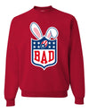 Bunny Bowl Football BAD Parody Sweater, Unisex Crewneck Sweatshirts