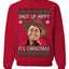 Shut Up Hippy It's Christmas Ugly Christmas Sweater Unisex Crewneck Sweatshirt