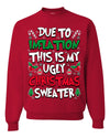 Due To Inflation This Is My Ugly Christmas Sweater Ugly Christmas Sweater Unisex Crewneck Sweatshirt