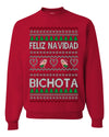Feliz Navidad Bichota Ugly Christmas Sweater Unisex Crewneck Sweatshirt