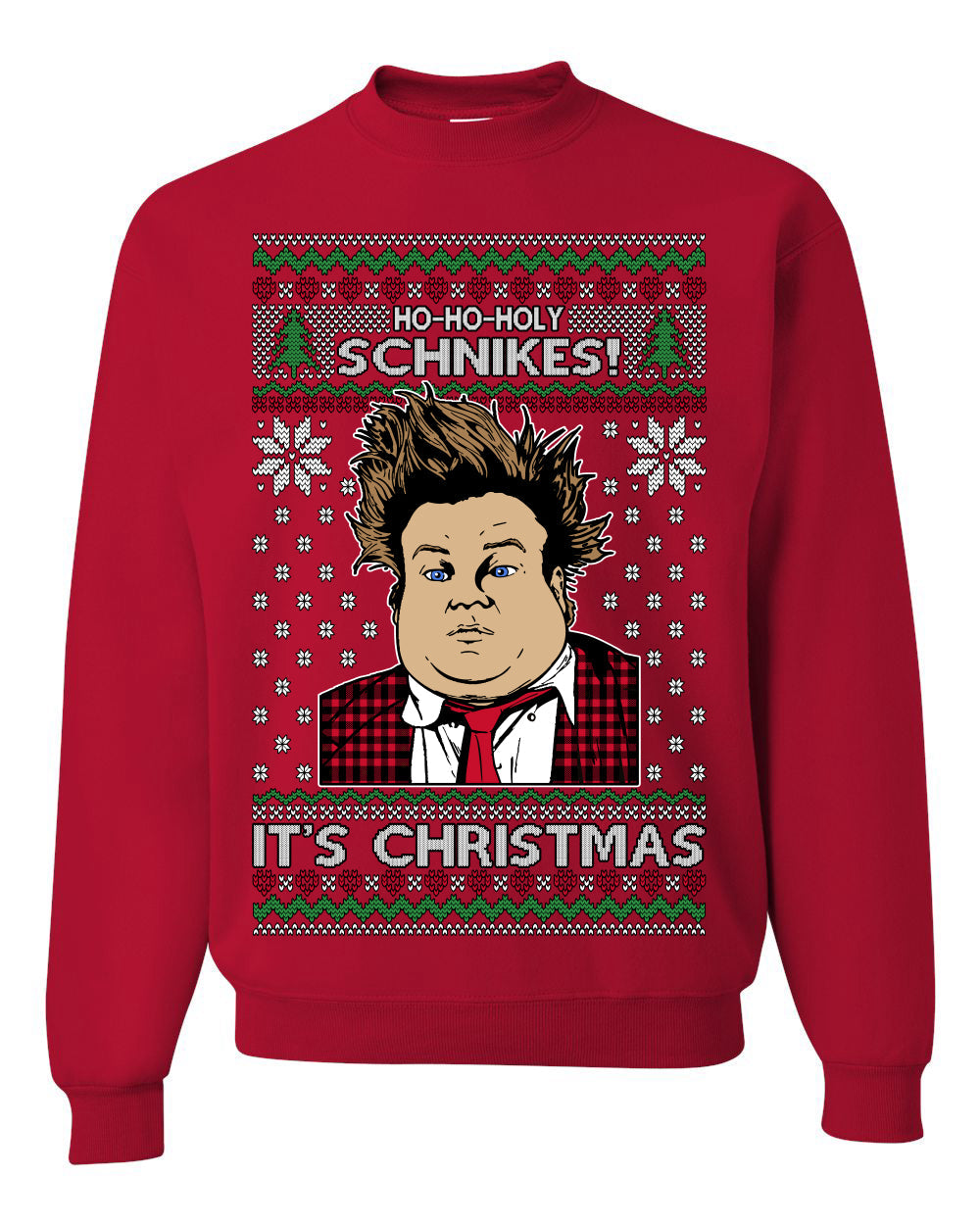 Ho Ho Holy Schnikes Funny 90s Classic Tommy Boy Movie Ugly Christmas Sweater