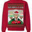 Make America Lit Again Funny Trump 2024 White House MAGA Ugly Christmas Sweater Crewneck Sweatshirt