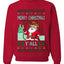Merry Christmas Y'all Christmas Sweater,Unisex Ugly Christmas Crewneck Sweatshirts