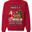 Here's A Big Package For You Santa Christmas Sweater, Unisex Ugly Christmas Crewneck Sweatshirts