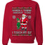 When I Think About You I Touch My Elf, Unisex Ugly Christmas Sweater, Crewneck Sweatshirts