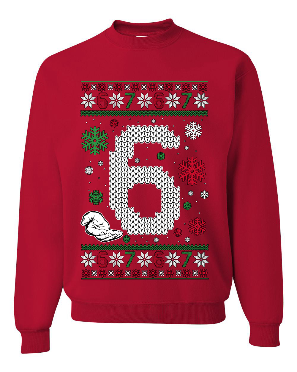 Christmas 6 Meme, Unisex Ugly Christmas Sweater, Crewneck Sweatshirts