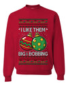 Big and Bobbing, Funny Unisex Ugly Christmas Sweater Crewneck Sweatshirts