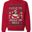 I Love To Jingle His Bells, Unisex Ugly Christmas Sweater, Crewneck Sweatshirts