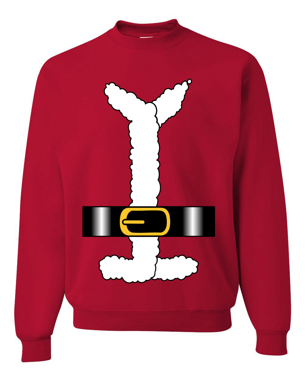 Santa Claus Suit, Unisex Ugly Christmas Sweater, Crewneck Sweatshirts