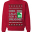 Oh... This Calls for A Spreadsheet, Unisex Ugly Christmas Sweater Crewneck Sweatshirts