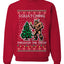 Squatching Through The Snow Bigfoot, Unisex Ugly Christmas Sweater Crewneck Sweatshirts