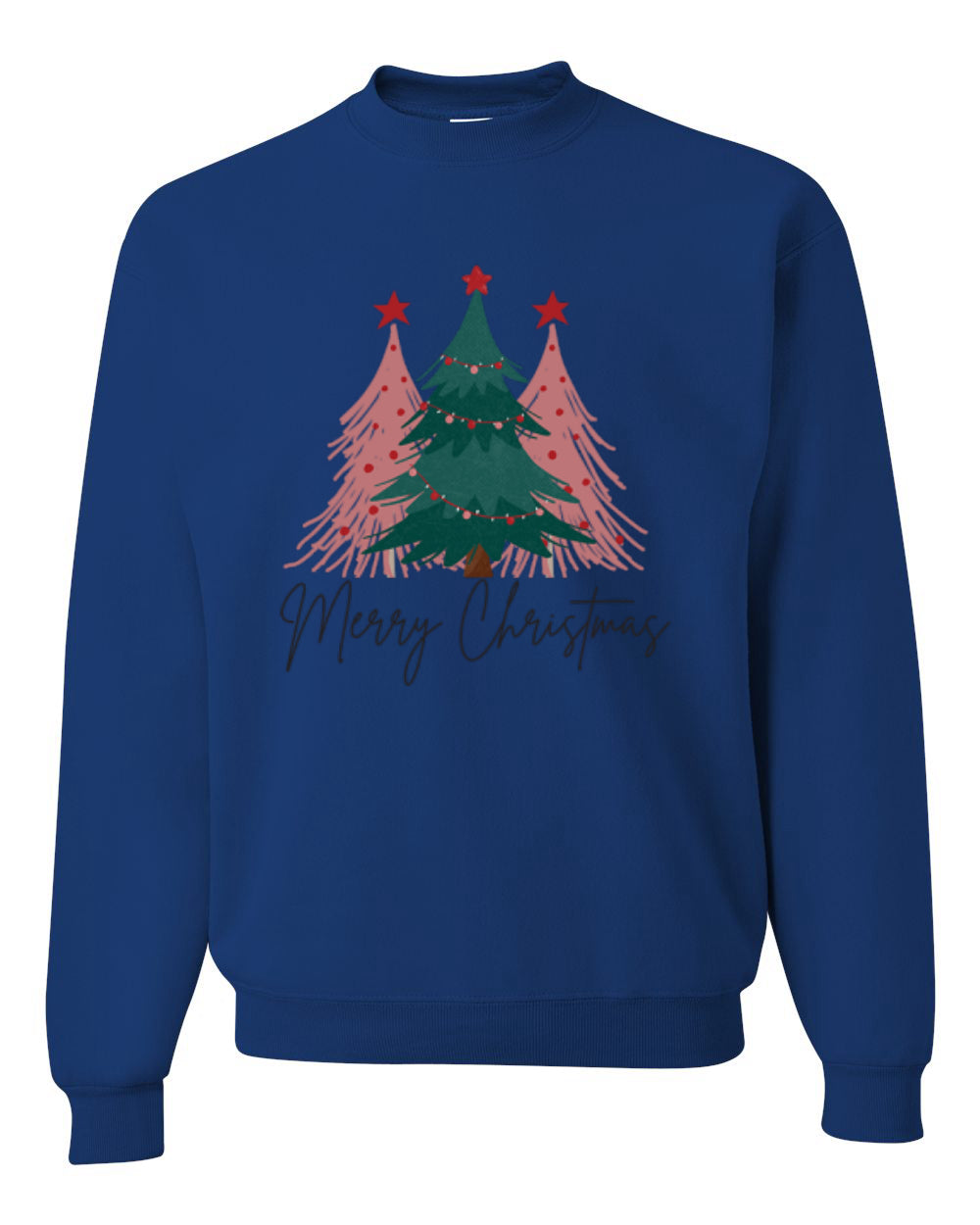 Merry Christmas Tree, Cute Holiday Design, Unisex Christmas Sweater, Crewneck Sweatshirts