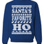 Santa's Favorite Ho White  Ugly Christmas Sweater Unisex Crewneck Sweatshirt