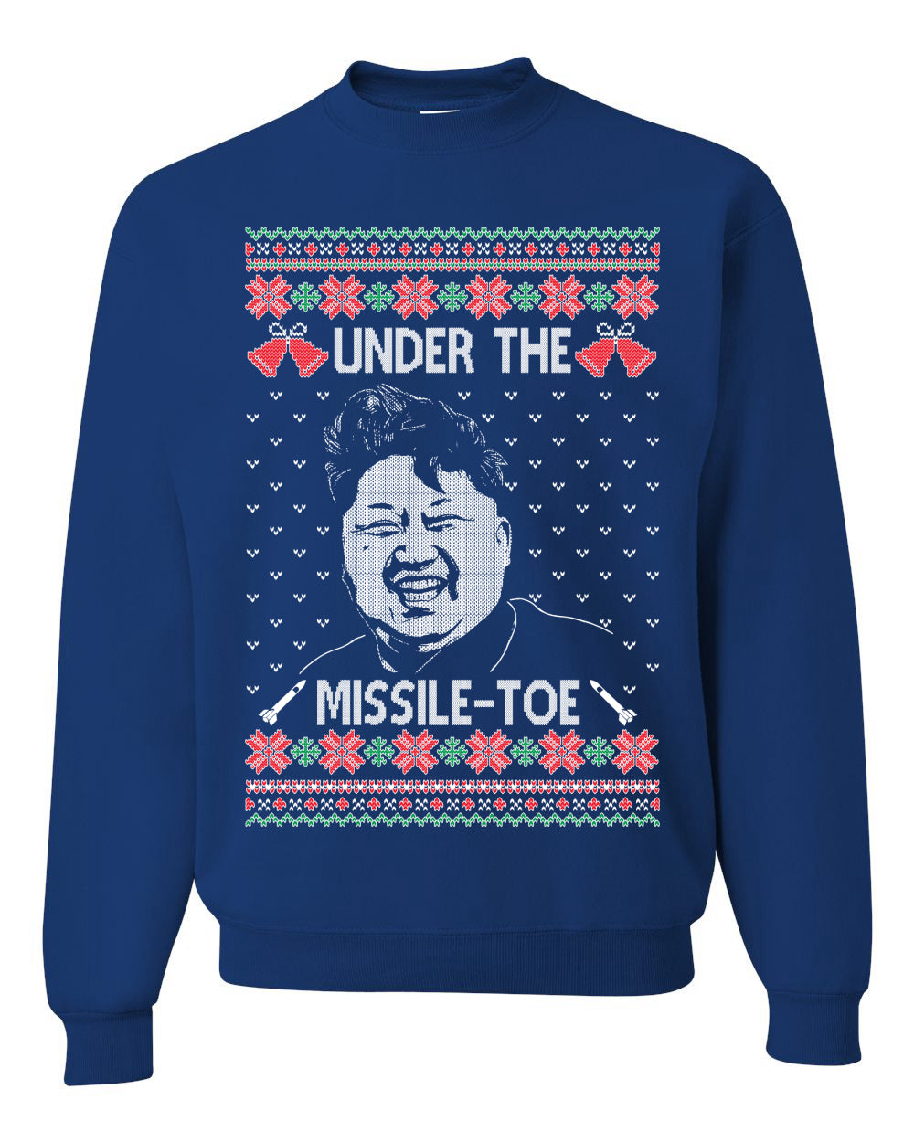 Under The Missle Toe Ugly Christmas Sweater Unisex Crewneck Sweatshirt