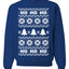 Christmas Ho Ho Ho Ugly Christmas Sweater Unisex Crewneck Sweatshirt