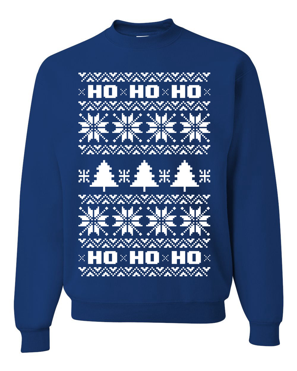 Christmas Ho Ho Ho Ugly Christmas Sweater Unisex Crewneck Sweatshirt