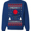 Merry Swishmas Basketball Sports Ugly Christmas Sweater Crewneck Sweatshirt