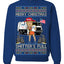 Donald Trump Merry Christmas Shitter's Full Cousin Eddie Ugly Christmas Sweater Crewneck Sweatshirt