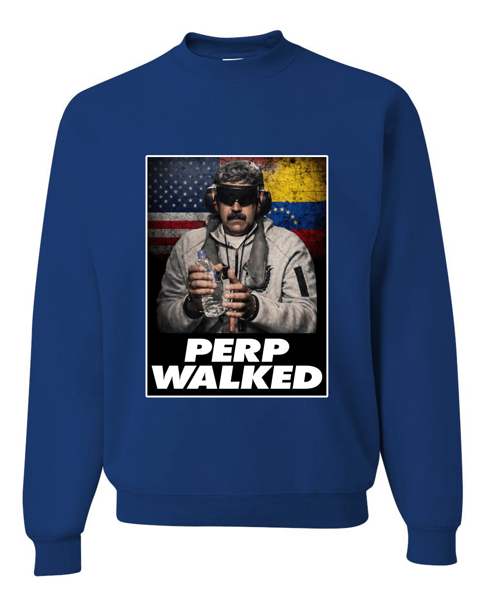 Venezuelan Dictator Maduro Captured Perp Walked Sweater, Unisex Crewneck Sweatshirts