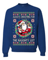 Always Shooting For The Naughty List Ugly Christmas Sweater Unisex Crewneck Sweatshirt