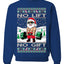 No Lift No Gift Fitness Workout Santa Ugly Christmas Sweater Unisex Crewneck Sweatshirt