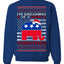 I'm Dreaming Of A Right Christmas Republican GOP  Ugly Christmas Sweater Unisex Crewneck Sweatshirt