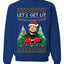 Let's Get Lit Clark Vacation Ugly Christmas Sweater Unisex Crewneck Sweatshirt