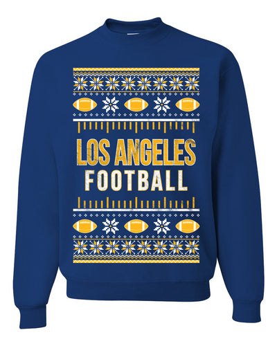 City of Los Angeles LAR American Football Fantasy Fan Ugly Christmas Sweater Unisex Crewneck Sweatshirt