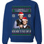 Here To F Stuff Up Step Brothers Holiday Pose Ugly Christmas Sweater Unisex Crewneck Sweatshirt