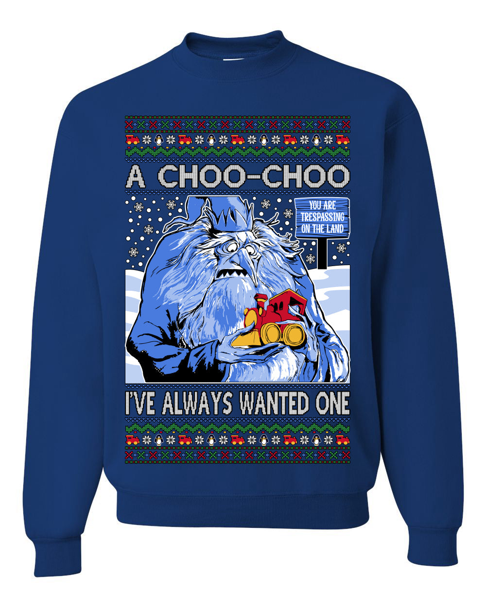 A Choo Choo I've Always Wanted One Winter Warlock Movie Ugly Christmas Sweater