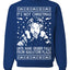 It's Not Christmas Until Hans Gruber Falls From Nakatomi Ugly Christmas Sweater Crewneck Sweatshirt