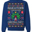 Nakatomi Corporation Christmas Party 1988 Plaza Logo, Classic Die Hard McClane 80s Xmas Movie Quote Ugly Christmas Sweater Crewneck Sweatshirt