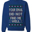 Your Email Did Not Find Me Well, Funny Office Humor Christmas Unisex Sweater, Ugly Christmas Crewneck Sweatshirts