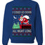 I Could Go Down All Night Long, Ugly Christmas Unisex Sweater, Crewneck Sweatshirts