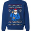 Santa Stands On Christmas, Unisex Ugly Christmas Sweater, Crewneck Sweatshirts