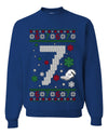 Christmas 7 Meme, Unisex Ugly Christmas Crewneck Sweatshirts